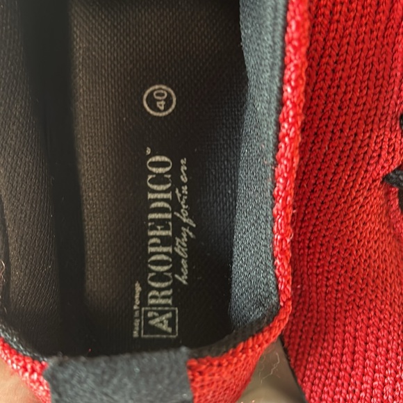 Women’s red A’RCOPEDICO healthy footwear, size 40 - Picture 5 of 9